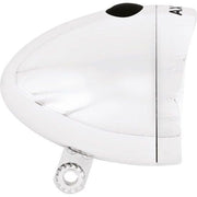 Axa Classic LED koplamp met 4 lux en batterij, zilveren frontlicht voor fiets of scooter.