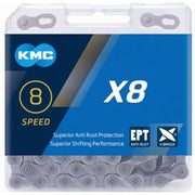 Zwarte KMC Ketting Z1EHX Narrow EPT 1/2" x 3/32" met 112 schakels voor single speed fietsen