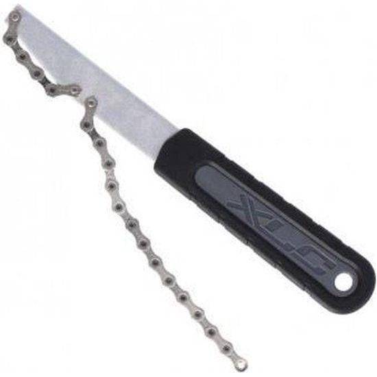 XLC Afnemer To-S89 cassette met ketting, zwart/zilver, geschikt voor 5/12V, zichtbaar op de afbeelding
