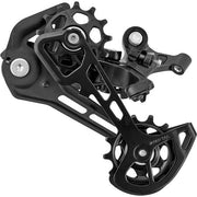 Shimano Deore M5100 SGS achterderailleur 1x11-speed Shadow voor mountainbikes, zwart met metalen bevestiging en kabelaansluiting