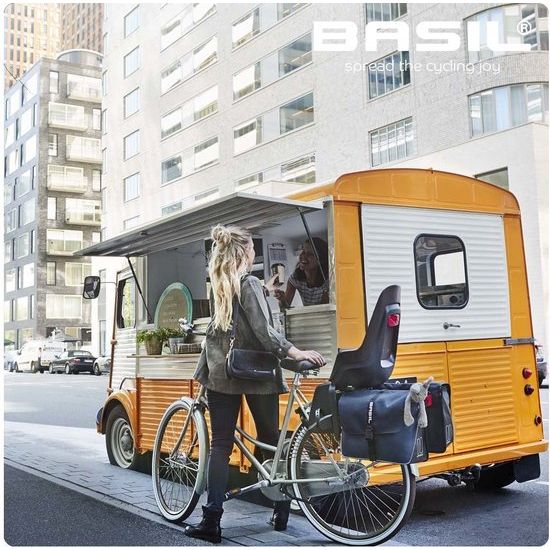 Basil Gepäckträgerverlängerung Mattschwarz