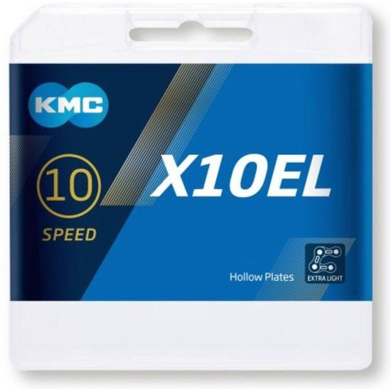 KMC X10EL 10-speed lichte gouden fietsketting met 114 schakels, geschikt voor racefietsen en mountainbikes