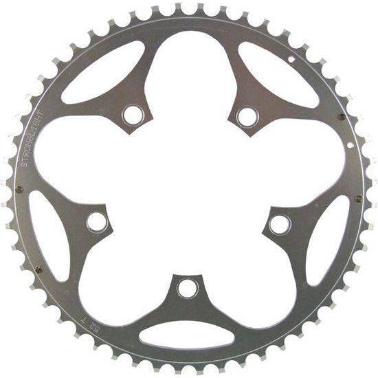 Sterklight kettingblad voor Shimano/Sram/Fsa, 36T, 10-speed, zilver, Dural, steek 110, geschikt voor racefietsen