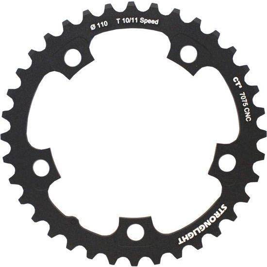Sterklight kettingblad Shimano/Sram/Fsa Type S Ct2 11-speed zwart, 110 mm steek, geschikt voor 10/11 versnellingen