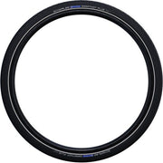 Zwarte Schwalbe 28-inch Marathon Plus SmartGuard e-bike buitenband met dikke zijwanden en anti-lek bescherming.