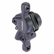 Zwarte Tektro HD6.X remklauw voor HD-M285, zichtbaar vanaf de zijkant met remmen en bevestigingspunten.