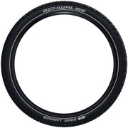 Schwalbe MTB buitenband 27.5" Smart Sam Plus Addix Greenguard met reflectie en zwart profiel.