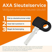Axa Absolute 9 kettingslot ART 2 met stevig slot en ketting voor extra beveiliging van fietsen.