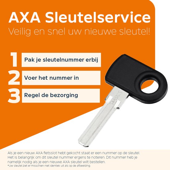 Zwart Axa Absolute 9 kettingslot ART 2 met stevige ketting en slotmechanisme voor maximale veiligheid.