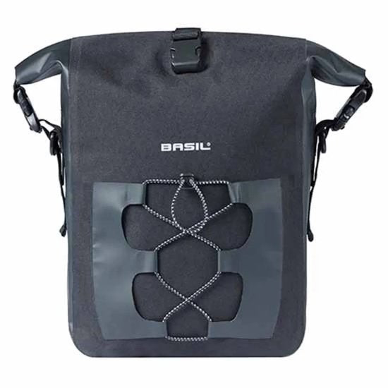 Basil Navigator Waterproof M Einseitige Fahrradtasche 12-15 Liter Schwarz