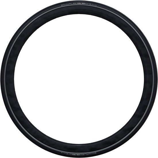 Schwalbe One Plus Performance racefiets band met Smartguard, vouwband met goede grip en bescherming, zichtbaar in de afbeelding.