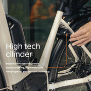 Zwart Axa Ringslot Block XXL op kaart, stevig fietsslot voor extra beveiliging van fietsen of scooters.