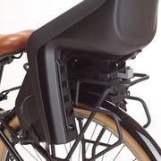 Polisport Bubbly Maxi+ Mik Hd achterzitje voor fiets, zwart en donkergrijs, comfortabel en veilig voor kinderen