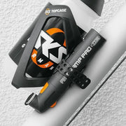 Zwarte SKS Airchamp Pro minipomp van 150 mm voor CO2-bussen, compact en geschikt voor snelle bandenpomp.