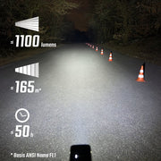 Sigma koplamp Buster USB, heldere hoofdlamp met verstelbare band en USB-oplaadfunctie voor outdoor activiteiten