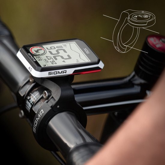 Sigma Gps Fietscomputer Rox 4.0 Gps Hr + Cadans Set