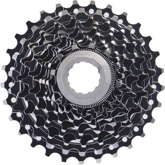 XLC Cassette FW-S03 10V Shimano zilveren fietscassette met 10 versnellingen voor racefietsen.