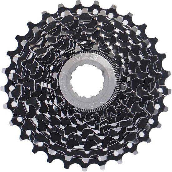 XLC Cassette FW-C03 10V voor Campagnolo, zilverkleurig, 10-speed fietscassette met metalen tanden en onderdelen