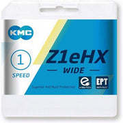 KMC Ketting Z1EHX Wide 1/2" x 1/8" voor single speed fietsen, 112 schakels, duurzame EPT ketting.