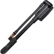 Topeak Minipomp Pocket Shock Digital, compacte fietspomp met digitale display voor shock- en bandenspanning, zwart.