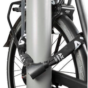 Axa Absolute 9 kettingslot ART 2, stevig beveiligingsslot met dikke ketting en slotmechanisme voor fietsbeveiliging