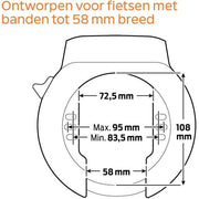 Zwart Axa Ringslot Block XXL op kaart, stevig en veilig ringslot voor extra fietsbeveiliging.