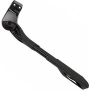 Zwarte Ursus Wave R81 achterstandaard met 18 mm bevestigingsplaat voor fiets, zichtbaar van de zijkant.