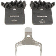 Set van twee Shimano L05A resin schijfremblokjes voor optimale remprestaties en duurzaamheid op de fiets.
