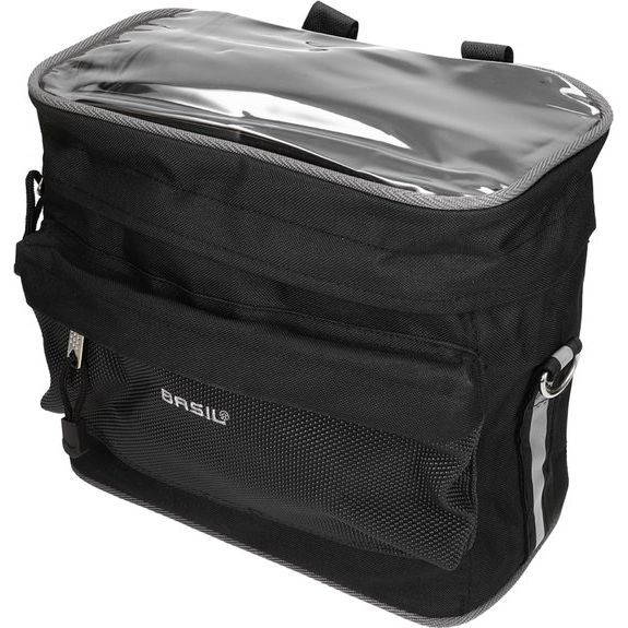 Basil Mali Lenkertasche 8 Liter Schwarz 600D Polyester