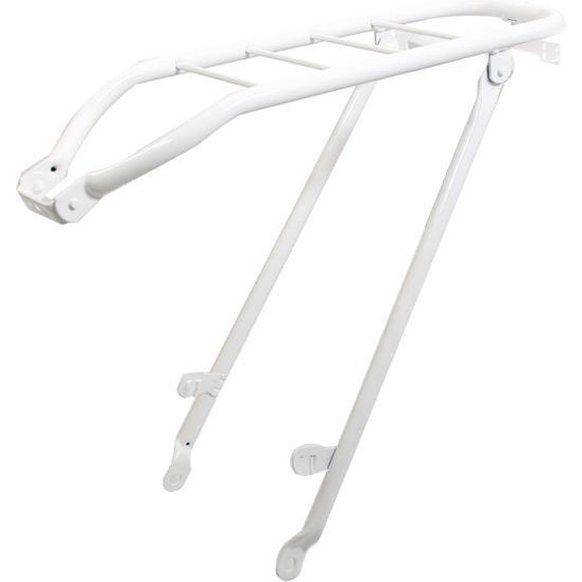 Steco Transport 28 achterdrager voor bagagedrager op AS, zwart metalen frame voor fiets accessoires