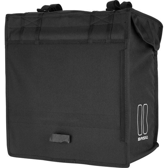 Basil Mara XXL 47 Liter Dubbele Fietstas Zwart Waterafstotend Reflecterend