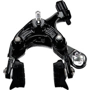 Shimano 105 BR-R7000 remhoef, zwart, voor fietsremmen, zichtbaar met remklauw en bevestigingsonderdelen.