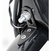 Zwarte SKS Bluemels Stripes spatbordenset voor 28-inch fietsen, beschermt tegen modder en water.