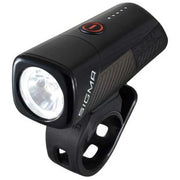 Sigma Buster USB koplamp met verstelbare band en heldere LED-lichtbundel voor fietsverlichting.