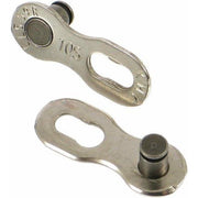 Zilveren en zwarte KMC 10-speed fietsketting X10 1/2" x 11/128" voor optimale prestaties op de fiets