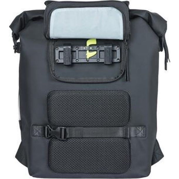Basil Soho Nordlicht fietsrugzak 17 liter waterdicht met verstelbare schouderriemen en reflecterende details