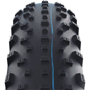 Zwarte Schwalbe Jumbo Jim TLE ADDIX SpeedGrip MTB buitenband 26 inch met vouwband en Super Ground profiel.