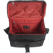 Zwarte New Looxs Vigo handlebastuurstas voor fiets, 8,5 liter, met KlickFix bevestiging en op de fiets gemonteerd