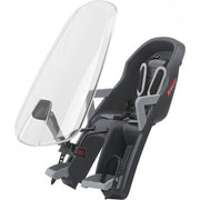 Polisport windscherm van transparant polycarbonaat, universeel, H56 cm, B24/39 cm, voor stuurbevestiging Ø21-28 mm