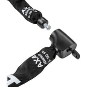 Axa Absolute 9 kettingslot ART 2, stevig fietsslot met metalen ketting en beschermhoes, geschikt voor beveiliging van fietsen.