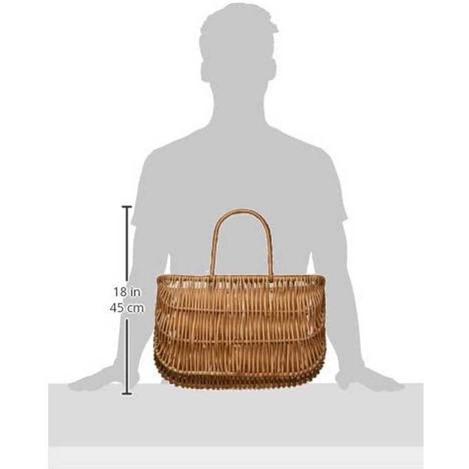 Basil Fietsmand Swing 42 X 20 X 26 Cm - Natuur Gelakt