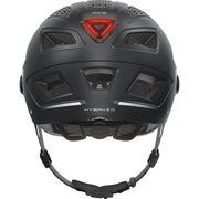 Abus Hyban 2.0 Ace speed pedelec fietshelm met vizier, stevige beschermingshelm voor elektrische fietsen, zwart met vizier