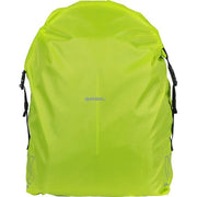 Basil Keep Dry Regenhoes Verticaal in neongeel voor fietstas accessoires, waterdicht en gemakkelijk te gebruiken.