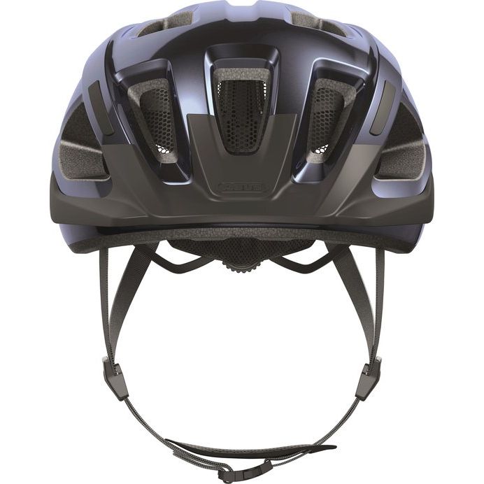 Abus Aduro 3.0 e-bike helm met geoptimaliseerde ventilatie en stevige constructie, geschikt voor stadsritten op de fiets.