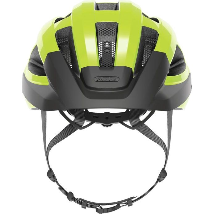 Abus Macator Mips racefietshelm met sportieve uitstraling en veiligheidsmaatregelen, geschikt voor wielrenners op de weg