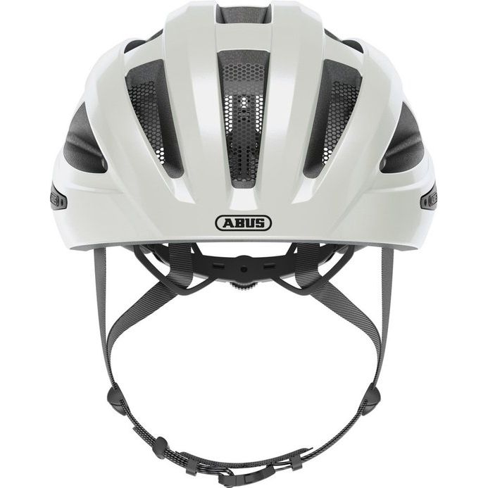 Abus Macator Mips racefietshelm met sportief ontwerp en ventilatie, veilig en comfortabel voor wielrenners.