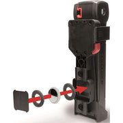 Zwart Trelock FS380 Trigo Smart X-Press vouwslot van 85 cm, stevig en veilig voor fietsbeveiliging