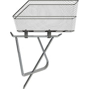 Basil Verhogingsset WSL, set van 4 grijze fietsmanden en fietskratten accessoires voor extra opbergruimte.