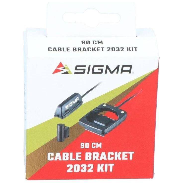 Sigma fietscomputer houder met spaakmagneet en 90 cm kabel, geschikt voor fietsaccessoires en montage op de fiets.