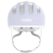 Abus Smiley 3.0 Ace kinderfietshelm met verstelbaar systeem en LED-verlichting, geschikt voor jonge fietsers.